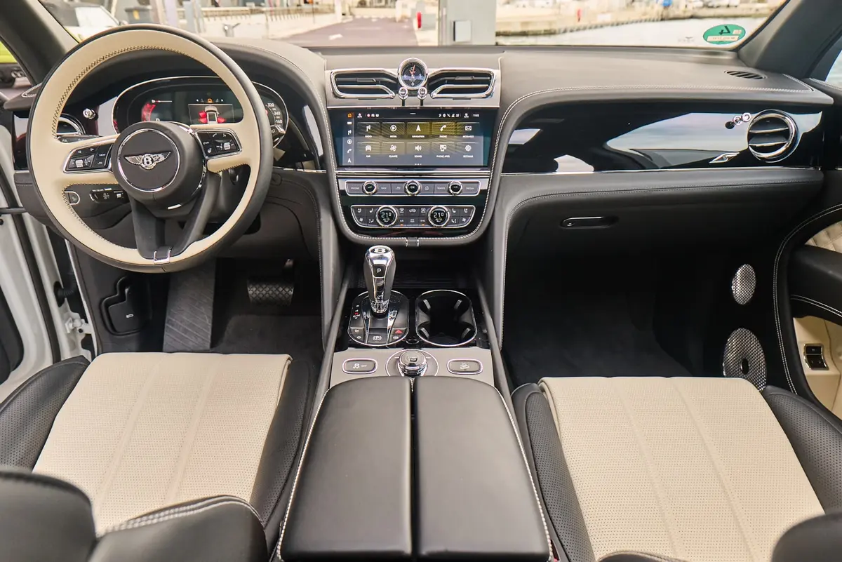 Bentley Bentayga V8-S 2024, dashboard — Zurich Luxury Car Rental, Zurich. Bentley Bentayga V8-S in Zurich The Bentley Bentayga V8-S 2024 is available for rental in…