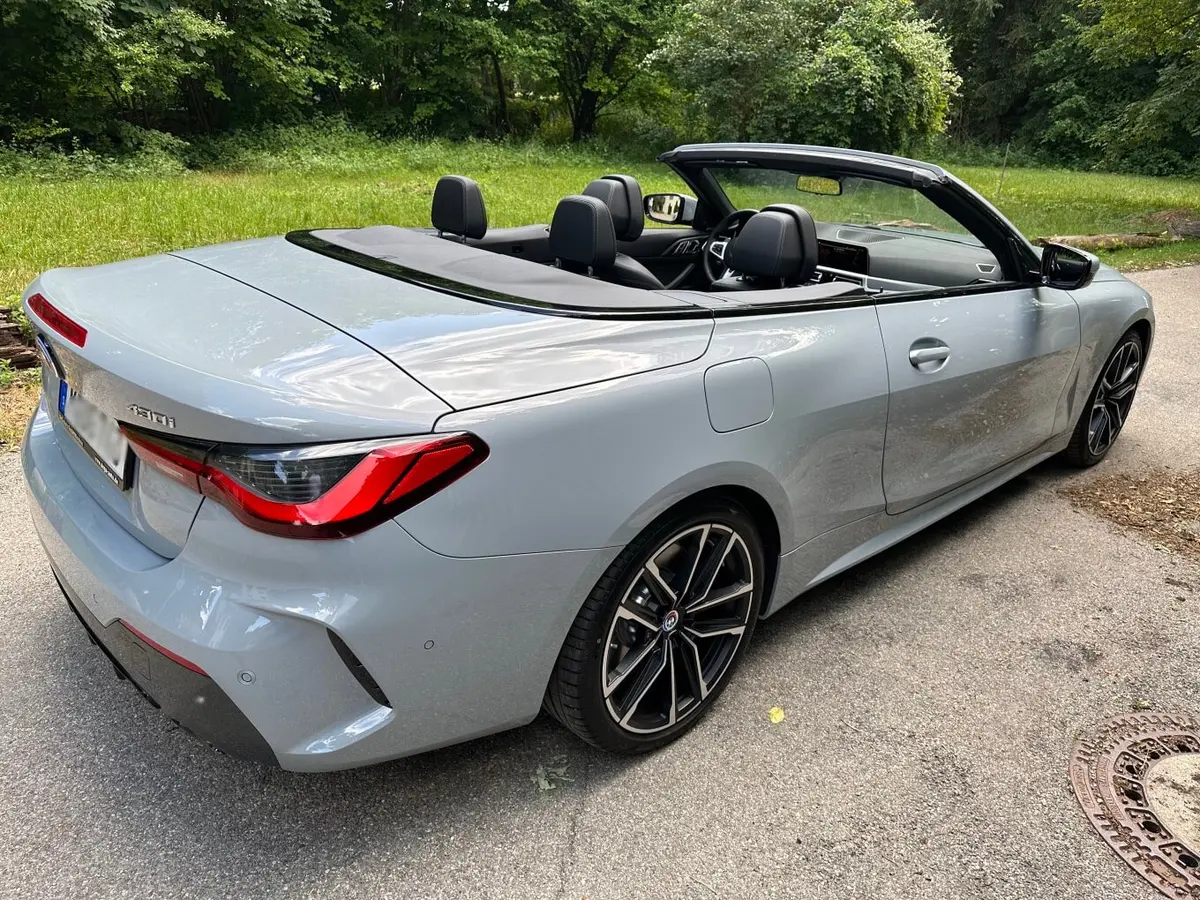 BMW 430i Cabrio 2023, exterior — Zurich Luxury Car Rental, Zurich. BMW 430i Cabrio in Zurich The BMW 430i Cabrio 2023 is available to rent in Zurich as a…