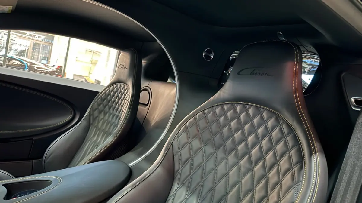 Bugatti Chiron 110 Ani 2019, interior — Zurich Luxury Car Rental, Zurich. Bugatti Chiron 110 Ani in Zurich The Bugatti Chiron 110 Ani, dated 2019, is available for…