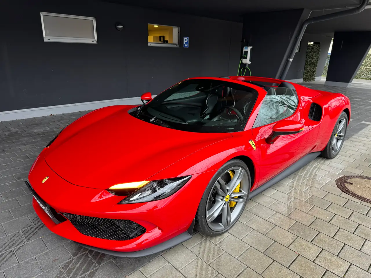 Ferrari 296 GTS Spider 2024, interior — Zurich Luxury Car Rental, Zurich. Ferrari 296 GTS Spider in Zurich The Ferrari 296 GTS Spider 2024 is available for rental…