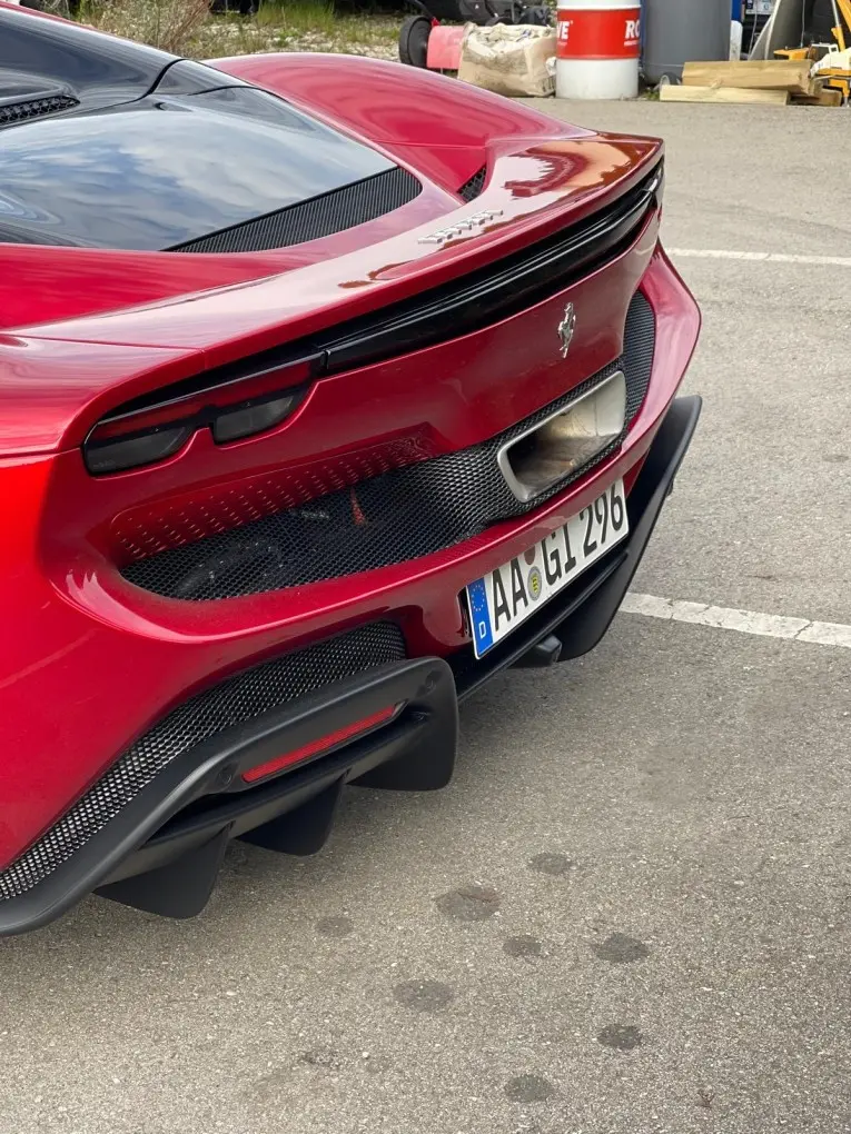 Ferrari 296 GTS Spider 2025, rear view — Zurich Luxury Car Rental, Zurich. Ferrari 296 GTS Spider in Zurich The Ferrari 296 GTS Spider is available to rent in…
