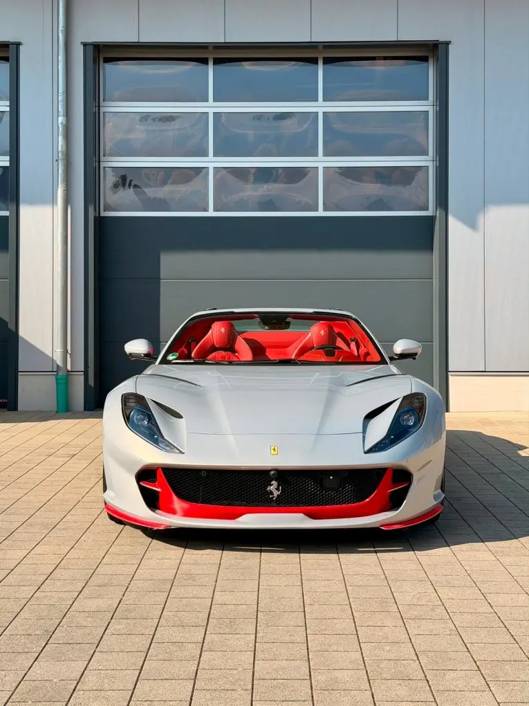 Ferrari 812 GTS 2024, front view — Zurich Luxury Car Rental, Zurich. Ferrari 812 GTS in Zurich The Ferrari 812 GTS is available to rent in Zurich for guests…