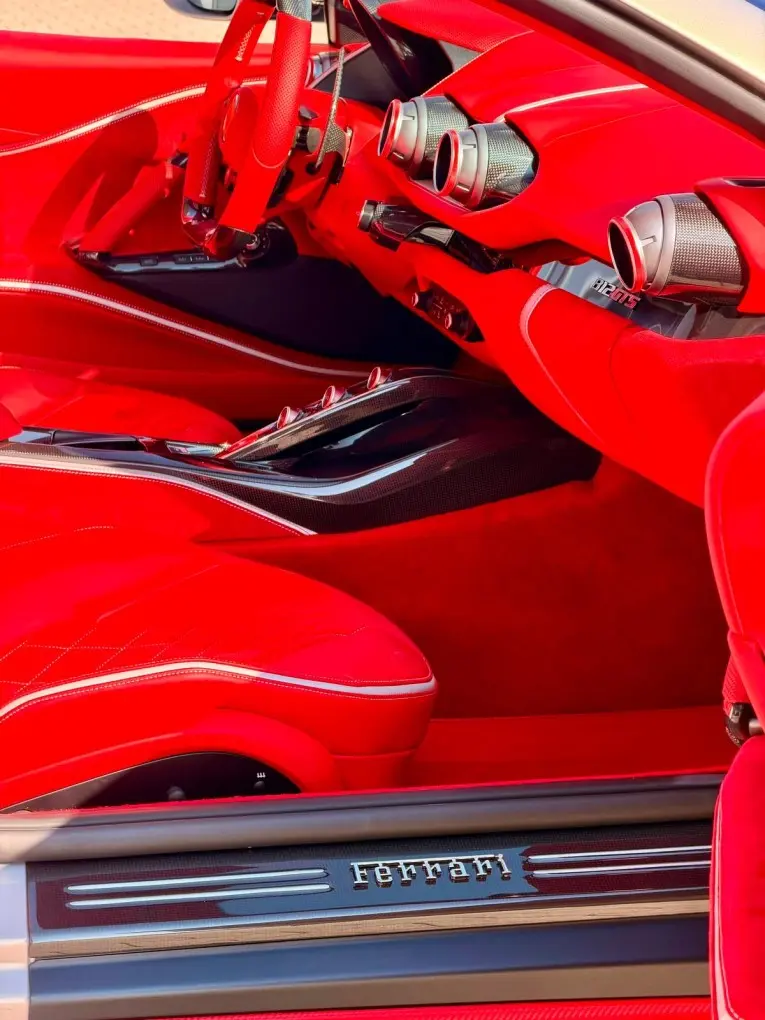 Ferrari 812 GTS 2024, interior — Zurich Luxury Car Rental, Zurich. Ferrari 812 GTS in Zurich The Ferrari 812 GTS is available to rent in Zurich for guests…