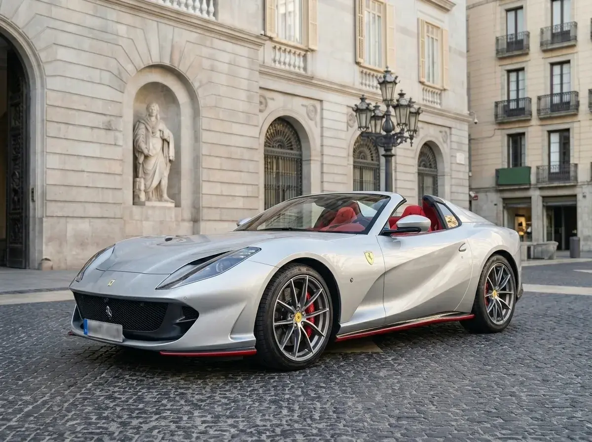 Ferrari 812 GTS 2024, side profile — Zurich Luxury Car Rental, Zurich. Ferrari 812 GTS in Zurich The Ferrari 812 GTS is available to rent in Zurich for guests…