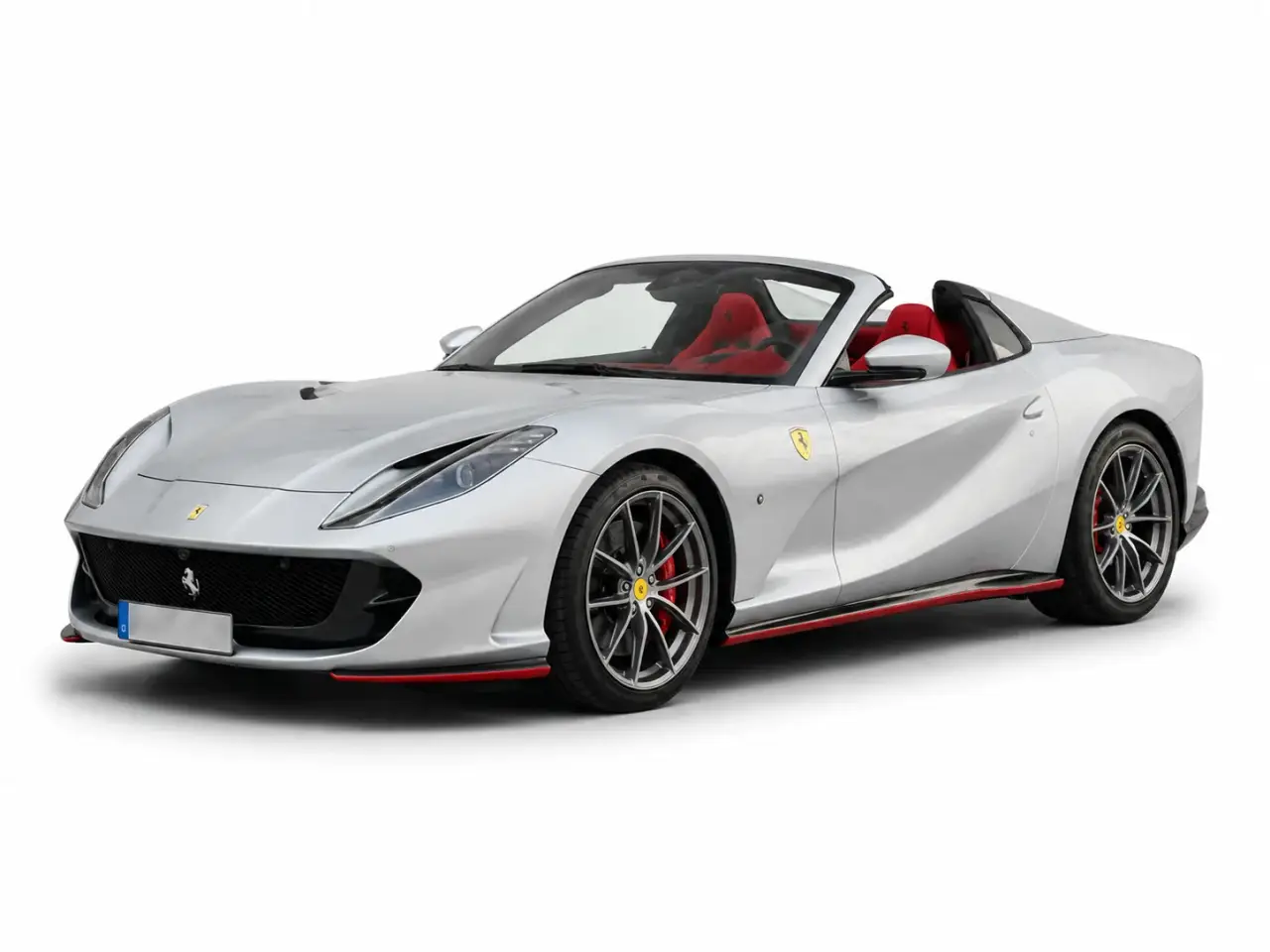 Ferrari 812 GTS 2024, Außenansicht — Zurich Luxury Car Rental, Zürich. Ferrari 812 GTS in Zürich Der Ferrari 812 GTS 2024 steht in Zürich als Mietfahrzeug zur…