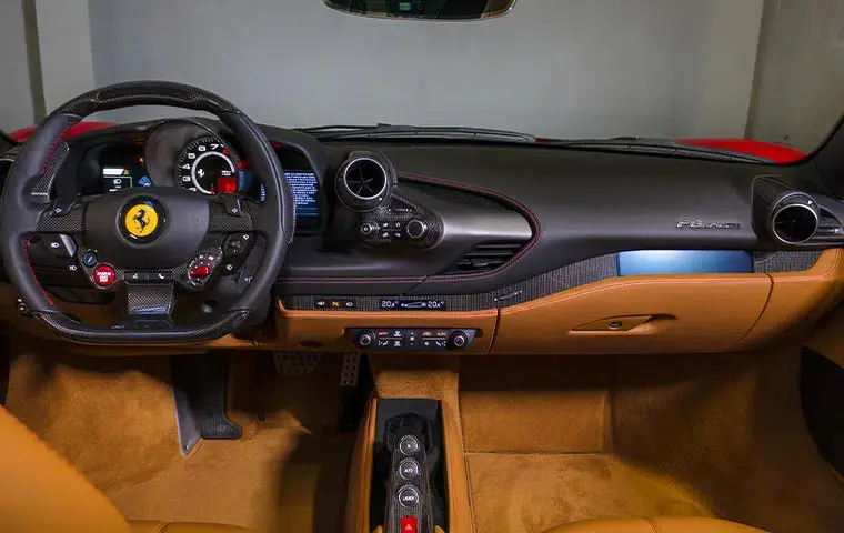 Ferrari F8 Tributo Spider Red 2023, exterior — Zurich Luxury Car Rental, Zurich. Ferrari F8 Tributo Spider Red in Zurich The Ferrari F8 Tributo Spider Red is available to…