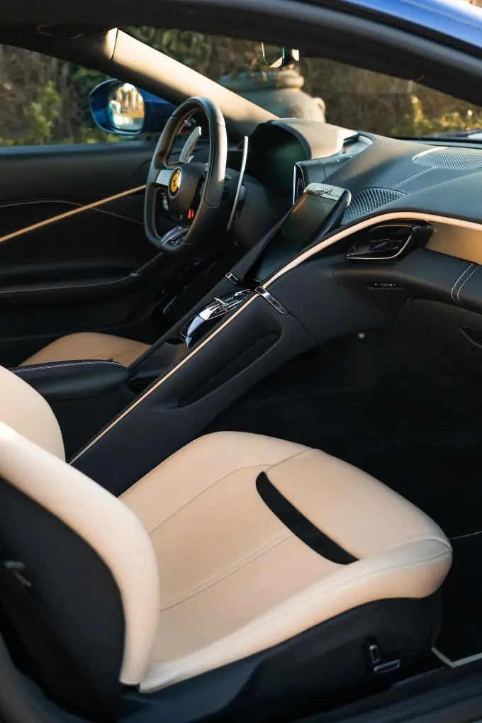 Ferrari Roma 2025, exterior — Zurich Luxury Car Rental, Zurich. Ferrari Roma in Zurich The Ferrari Roma 2025 is offered for rental in Zurich as a…