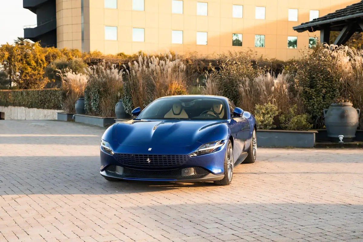 Ferrari Roma 2025 — Zurich Luxury Car Rental, Zurich. Ferrari Roma in Zurich The Ferrari Roma 2025 is offered for rental in Zurich as a…