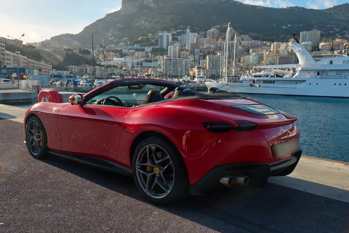 Ferrari Roma Spider 2024, front view — Zurich Luxury Car Rental, Zurich. Ferrari Roma Spider in Zurich The Ferrari Roma Spider is available to rent in Zurich as a…