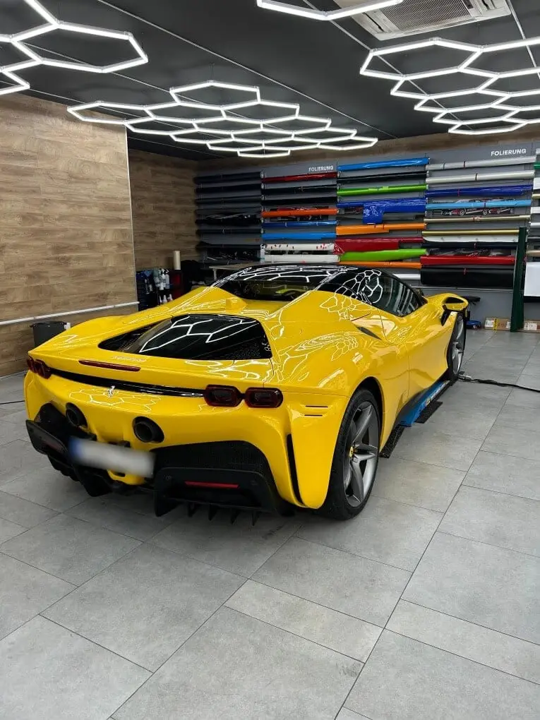 Ferrari SF90 Spider 2024, rear view — Zurich Luxury Car Rental, Zurich. Ferrari SF90 Spider in Zurich The Ferrari SF90 Spider 2024 is available for rental in…