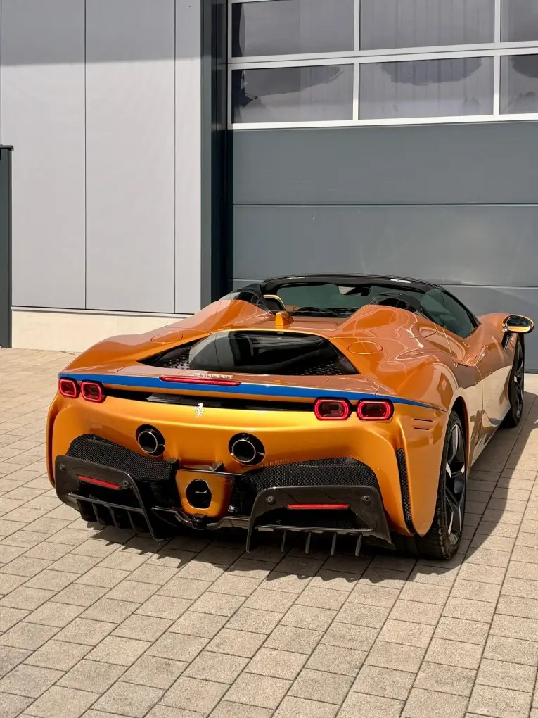 Ferrari SF90 Spider Tailor Made 2025, interior — Zurich Luxury Car Rental, Zurich. Ferrari SF90 Spider Tailor Made in Zurich The Ferrari SF90 Spider Tailor Made is offered…