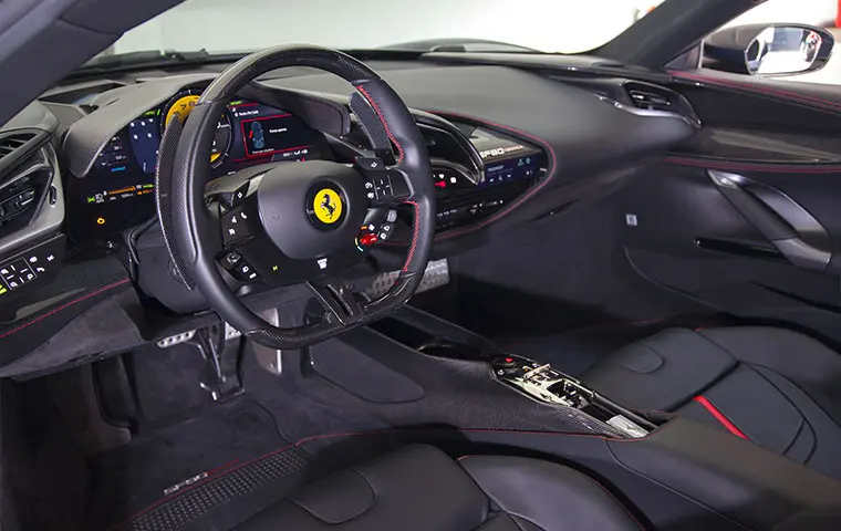 Ferrari SF90 Stradale 2025, exterior — Zurich Luxury Car Rental, Zurich. Ferrari SF90 Stradale in Zurich The Ferrari SF90 Stradale is available for rental in…