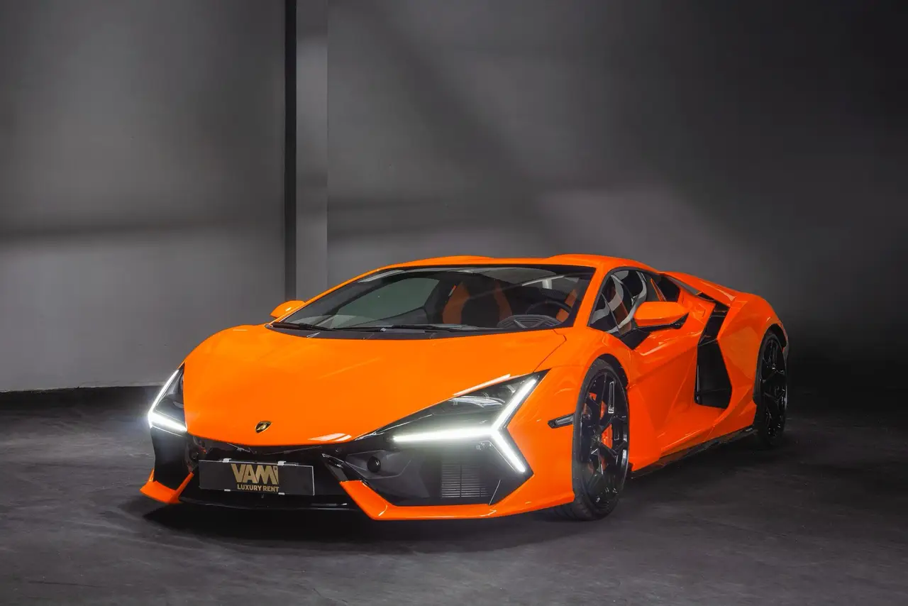Lamborghini Revuelto 2026, front view — Zurich Luxury Car Rental, Zurich. Lamborghini Revuelto in Zurich The Lamborghini Revuelto is available to rent in Zurich as…