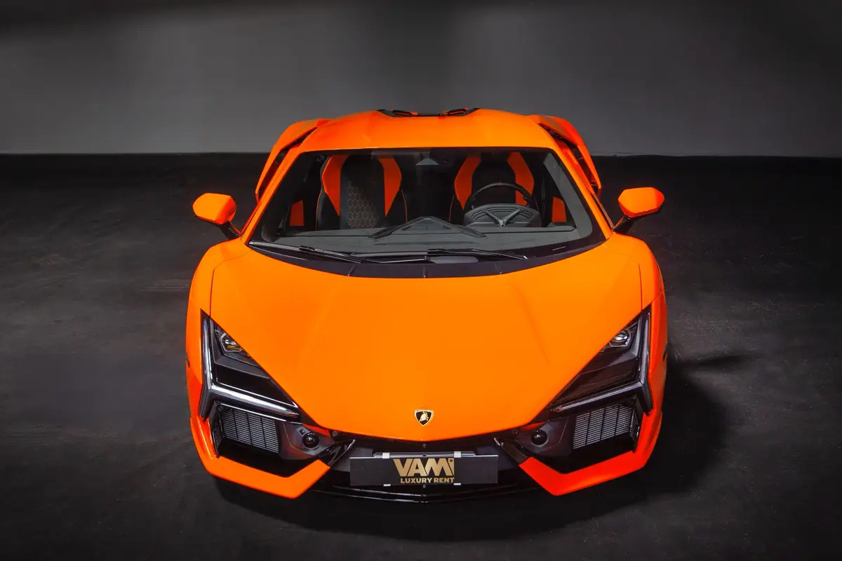 Lamborghini Revuelto 2026, rear view — Zurich Luxury Car Rental, Zurich. Lamborghini Revuelto in Zurich The Lamborghini Revuelto is available to rent in Zurich as…