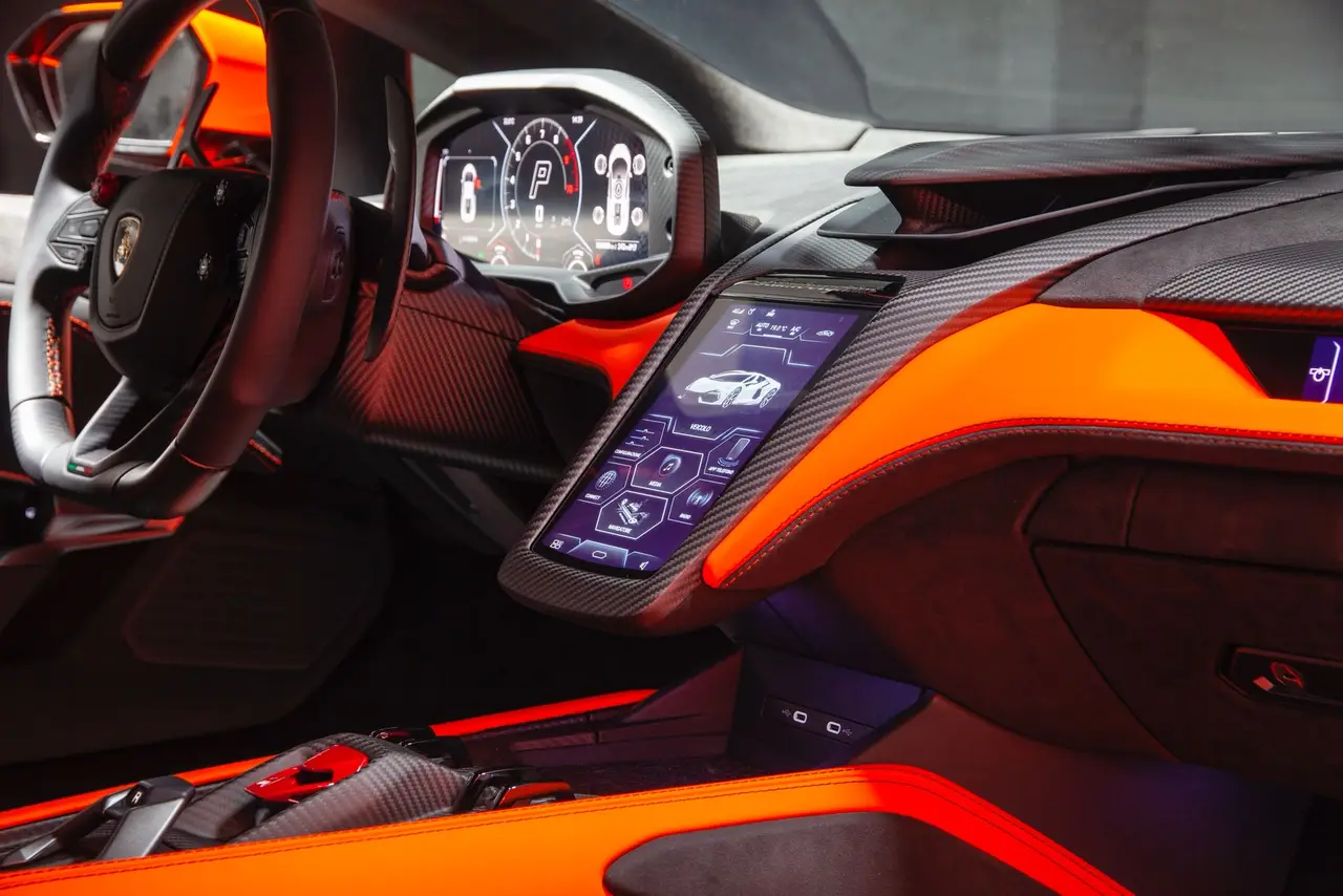 Lamborghini Revuelto 2026, dashboard — Zurich Luxury Car Rental, Zurich. Lamborghini Revuelto in Zurich The Lamborghini Revuelto is available to rent in Zurich as…