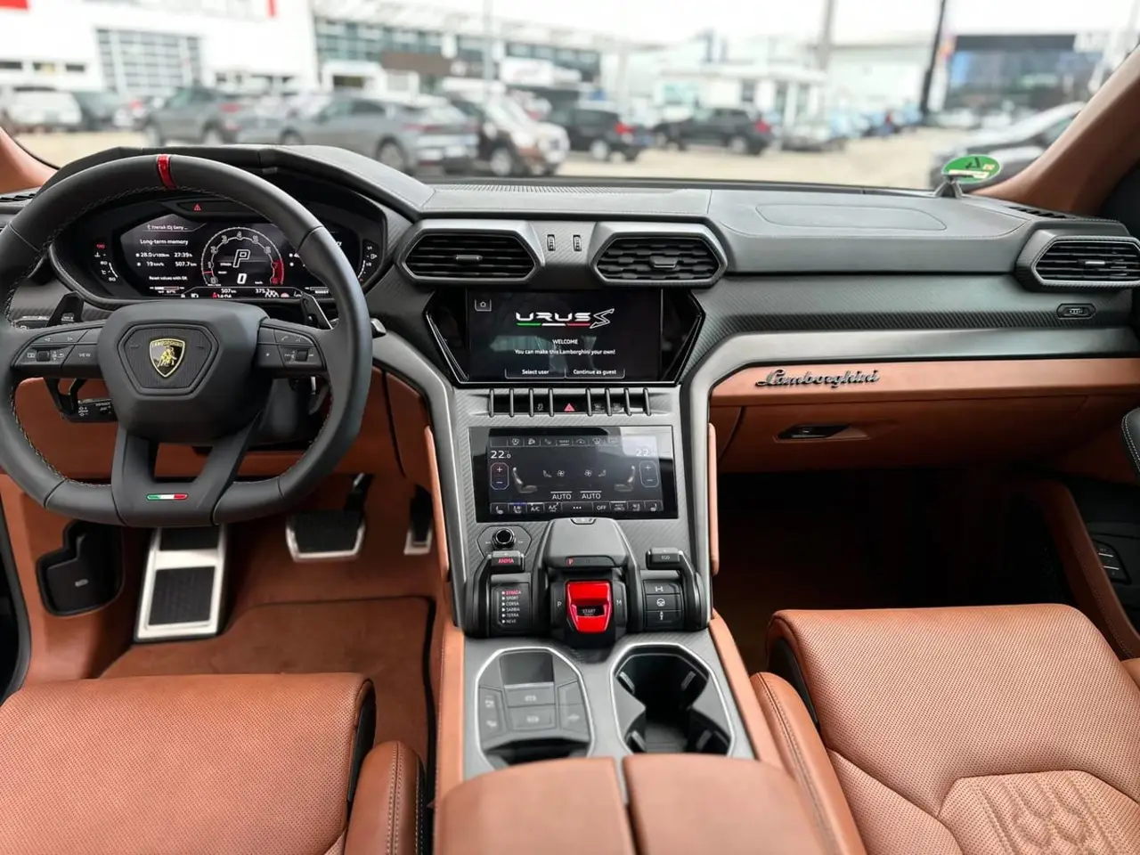 Lamborghini Urus S 2023, rear view — Zurich Luxury Car Rental, Zurich. Lamborghini Urus S in Zurich The Lamborghini Urus S, year 2023, is available for rental…