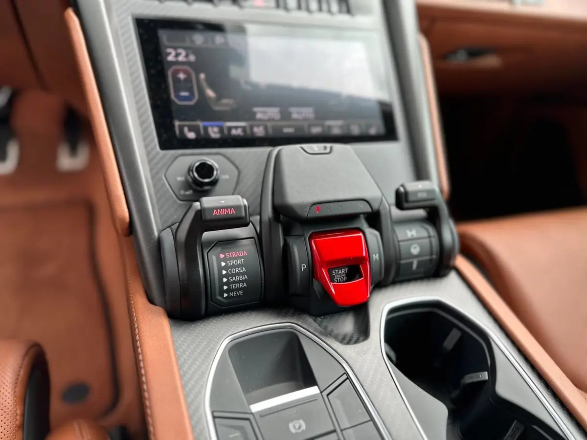 Lamborghini Urus S 2023, interior — Zurich Luxury Car Rental, Zurich. Lamborghini Urus S in Zurich The Lamborghini Urus S, year 2023, is available for rental…