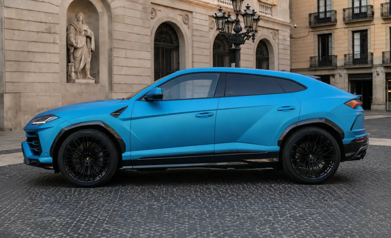 Lamborghini Urus SE 2025, side profile — Zurich Luxury Car Rental, Zurich. Lamborghini Urus SE in Zurich The Lamborghini Urus SE, model year 2025, is available for…
