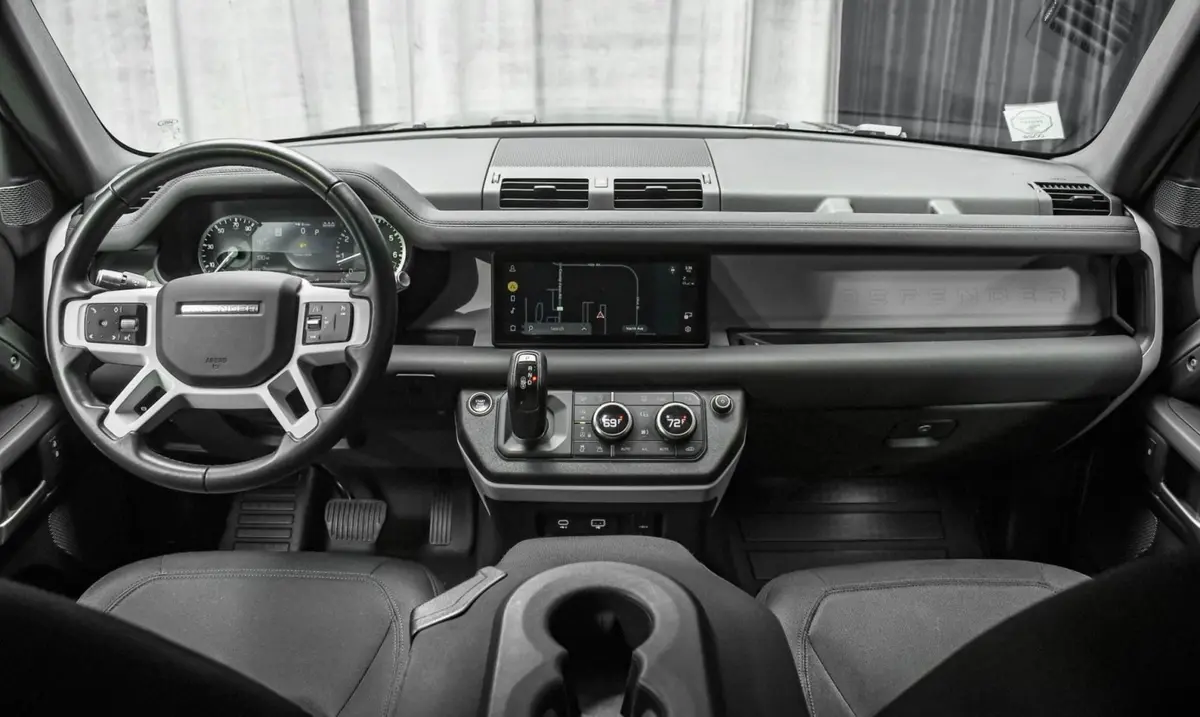 Land Rover Defender X-Dynamic 7 seater 2024, dashboard — Zurich Luxury Car Rental, Zurich. Land Rover Defender X-Dynamic 7 seater in Zurich The Land Rover Defender X-Dynamic 7…