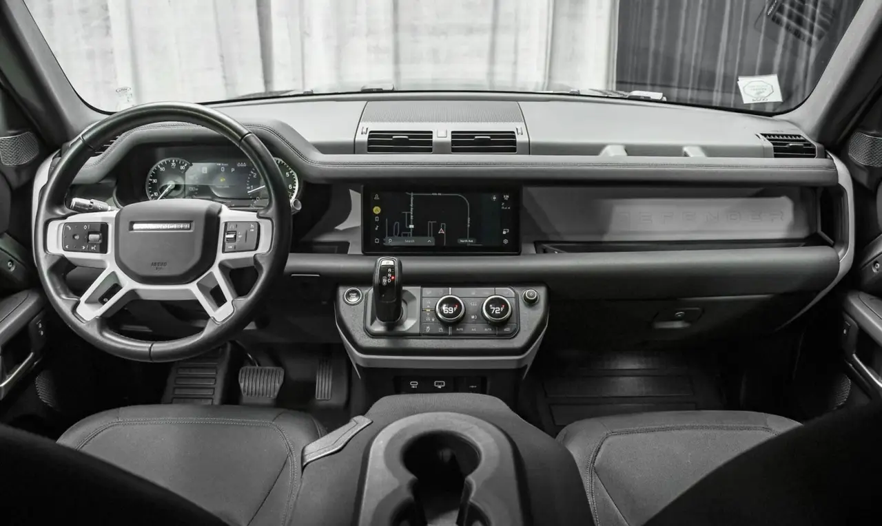 Land Rover Defender X-Dynamic 7 seater 2024, dashboard — Zurich Luxury Car Rental, Zurich. Land Rover Defender X-Dynamic 7 seater in Zurich The Land Rover Defender X-Dynamic 7…