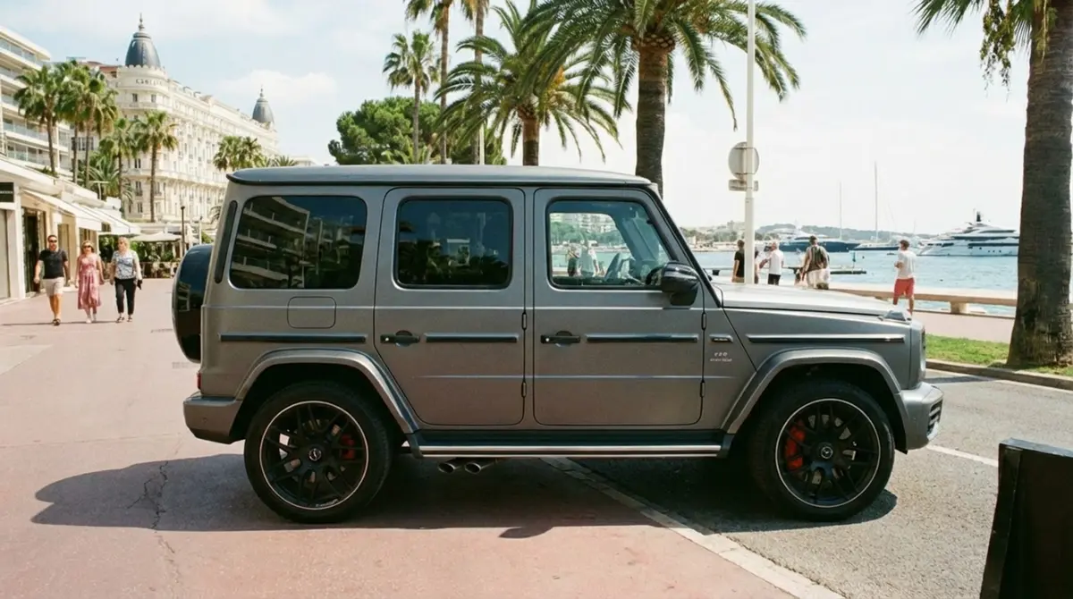 Mercedes Benz G63 2023, exterior — Zurich Luxury Car Rental, Zurich. Mercedes Benz G63 in Zurich The Mercedes Benz G63 2023 is available to rent in Zurich as…
