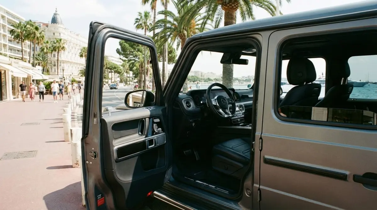 Mercedes Benz G63 2023, dashboard — Zurich Luxury Car Rental, Zurich. Mercedes Benz G63 in Zurich The Mercedes Benz G63 2023 is available to rent in Zurich as…