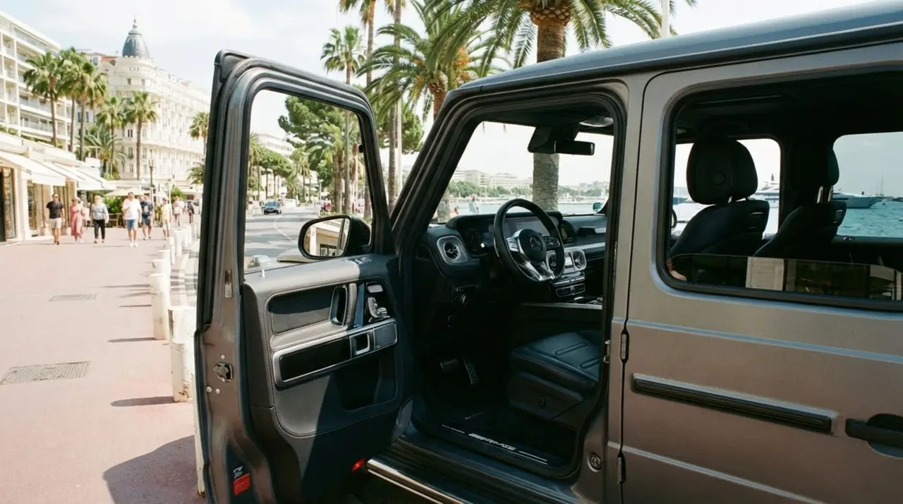 Mercedes Benz G63 2023, dashboard — Zurich Luxury Car Rental, Zurich. Mercedes Benz G63 in Zurich The Mercedes Benz G63 2023 is available to rent in Zurich as…