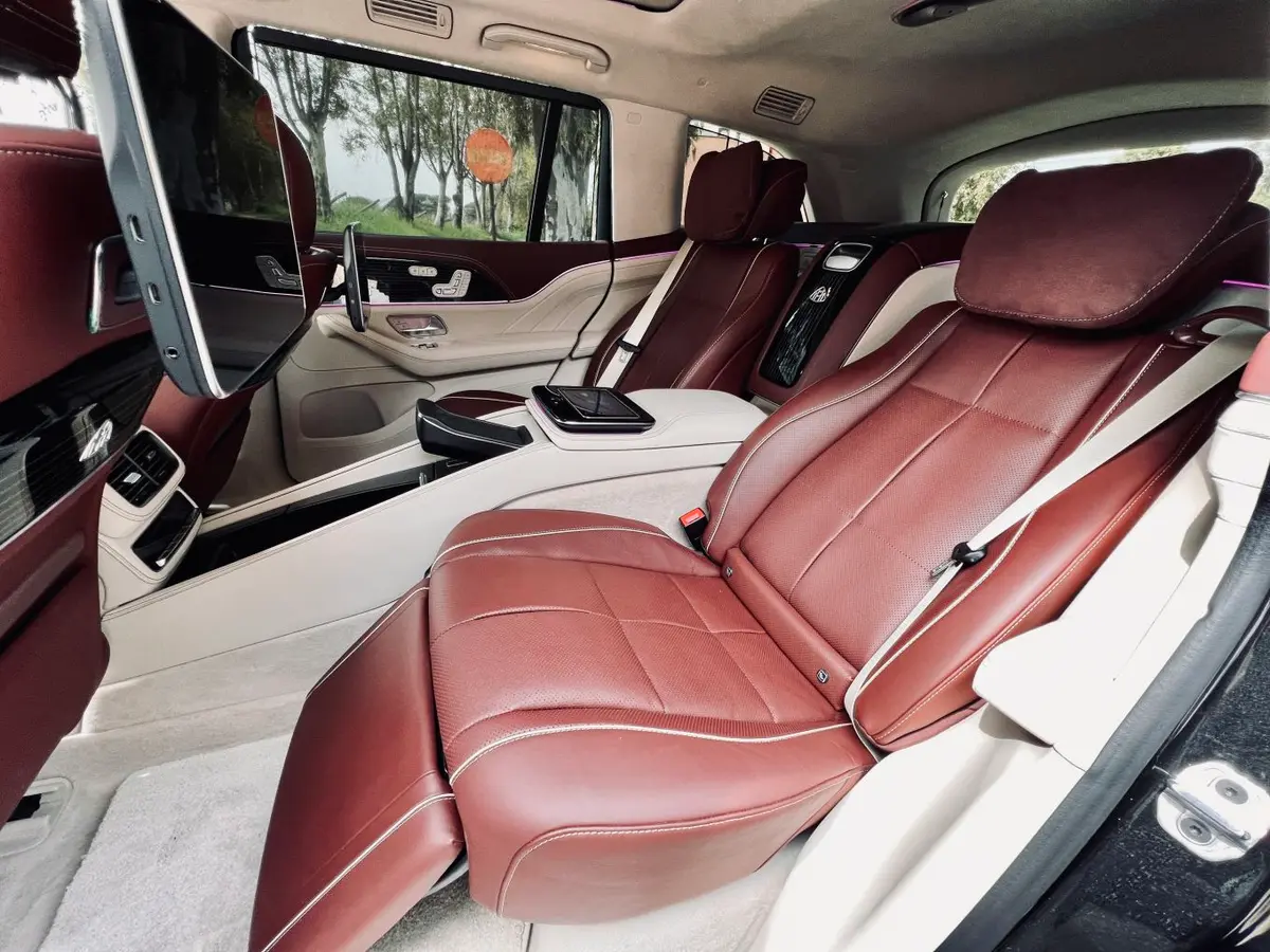 Mercedes Benz GLS Maybach 2022, interior — Zurich Luxury Car Rental, Zurich. Mercedes Benz GLS Maybach in Zurich The Mercedes Benz GLS Maybach, a 2022 model, is…