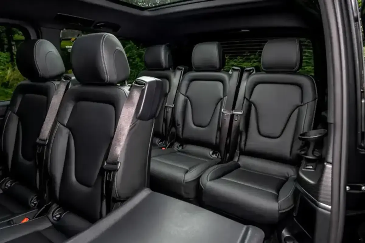 Mercedes Benz V300 8 seats 2025, exterior — Zurich Luxury Car Rental, Zurich. Mercedes Benz V300 8 seats in Zurich The Mercedes Benz V300 8 seats is available to rent…