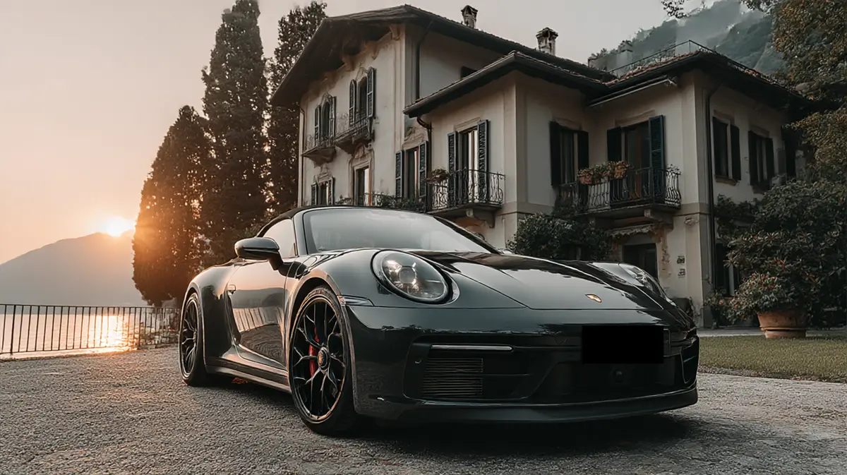 Porsche 992 Carrera 4 GTS Cabrio 2024, rear view — Zurich Luxury Car Rental, Zurich. Porsche 992 Carrera 4 GTS Cabrio in Zurich The Porsche 992 Carrera 4 GTS Cabrio, year…